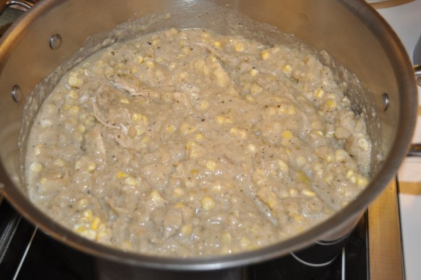 chicken corn chowder, no cream