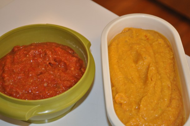 ajvar and hummus
