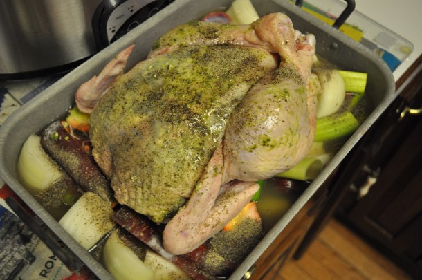 free range chicken ready for the oven